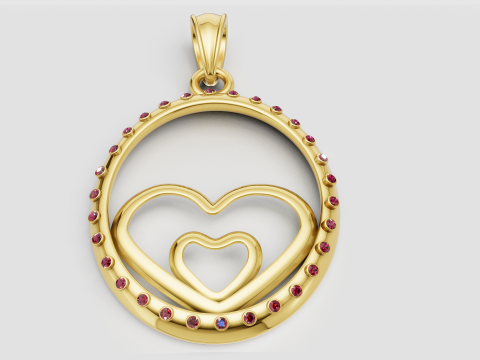 Elegant love jewelry Model do druku 3D