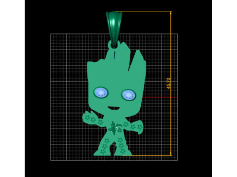 Tree character pendant Modello di stampa 3D