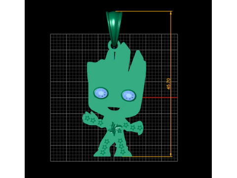 Tree character pendant 3D Print Model