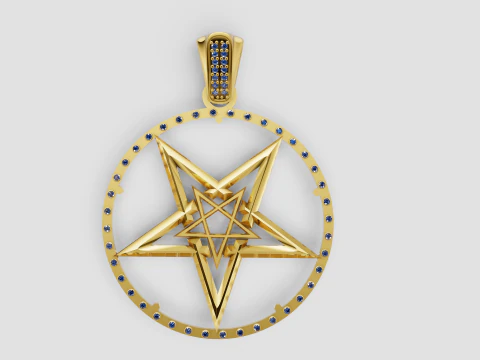 Geometric pendant 3D Print Model