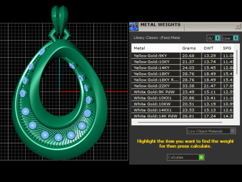 Teardrop pendant Modèles 3D en vedette