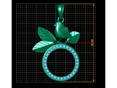 Circular pendant design 3D Print Model