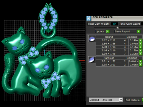 Cat pendant 3D Print Model