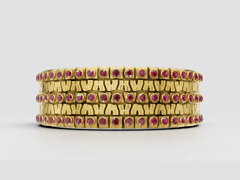 Braccialetti d'oro Modello di stampa 3D