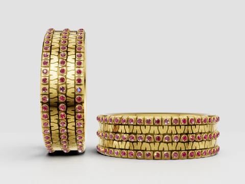 Gold bangles 3D Print Model