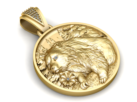 Gear pendant design 3D Принт Модель