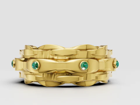 Chain link ring 3D Print Model