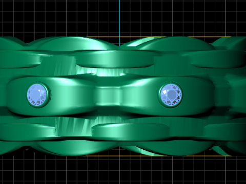 Chain link ring 3D 프린트 모델