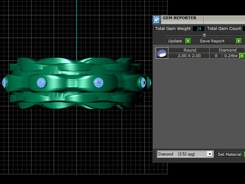 Chain link ring 3D Print Model