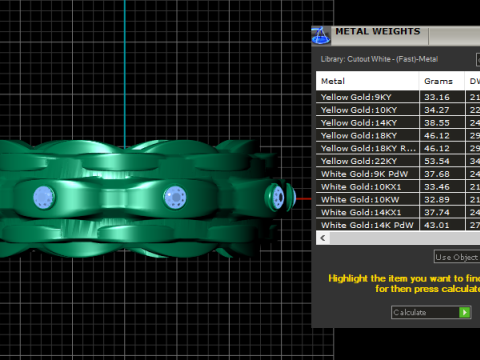 Chain link ring 3D 프린트 모델