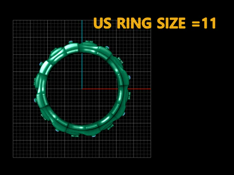 Floral gear ring 3D Print Model