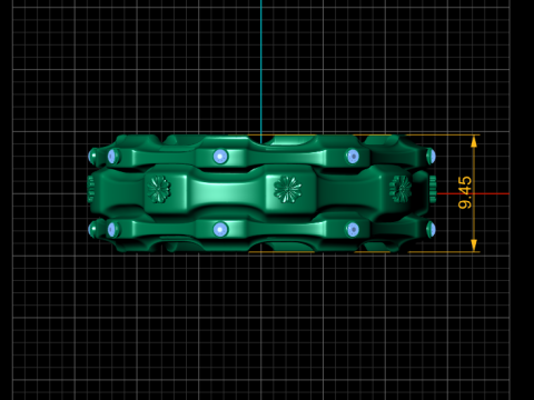 Floral gear ring 3D Baskı Modeli