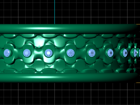 Honeycomb gold ring Modello di stampa 3D