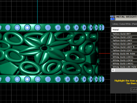 Gold floral ring 3D Baskı Modeli