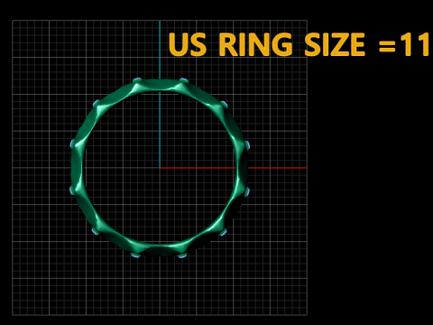 Textured gold ring 3D-printmodel
