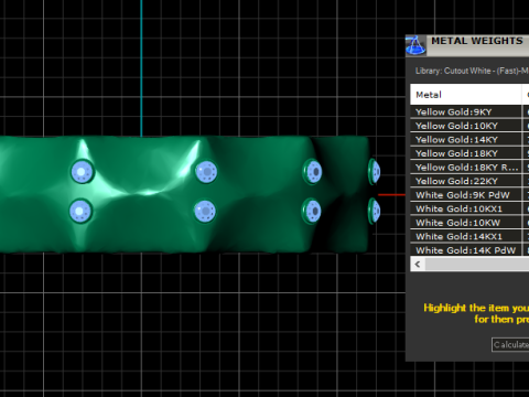 Textured gold ring 3D-printmodel