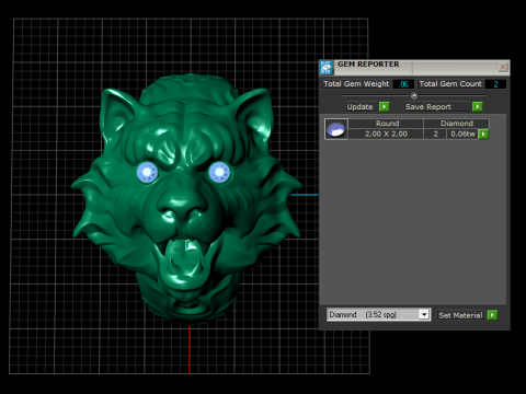 Lion head ring 3D 打印模型