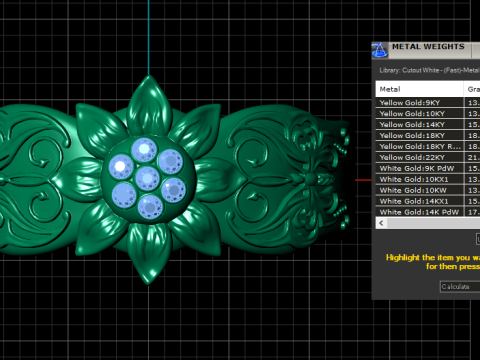Floral gold ring 3D Принт Модель