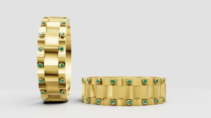 Luxury link bracelet Modelo de impresión 3D .c4d .max .obj .3ds .fbx .stl .blend 