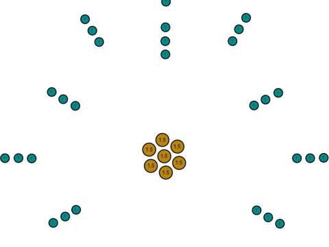 Gold star pendant 3Dプリントモデル