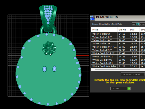 Gold cartoon pendant 3D 프린트 모델
