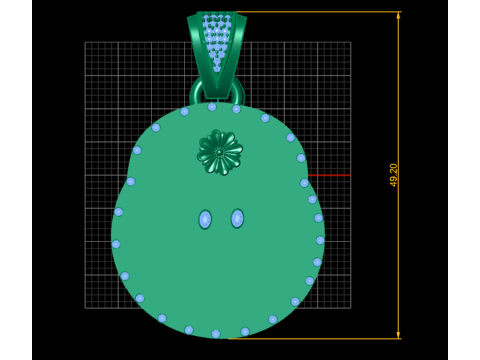 Gold cartoon pendant 3D 프린트 모델