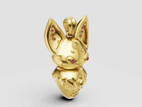 Liontin pesona makhluk Model Cetak 3D