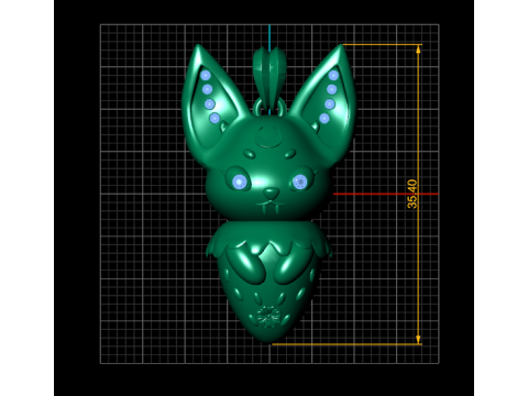 Creature charm pendant 3Dプリントモデル