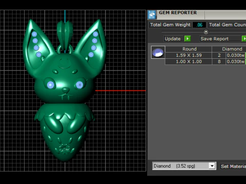 Creature charm pendant 3D Print Model
