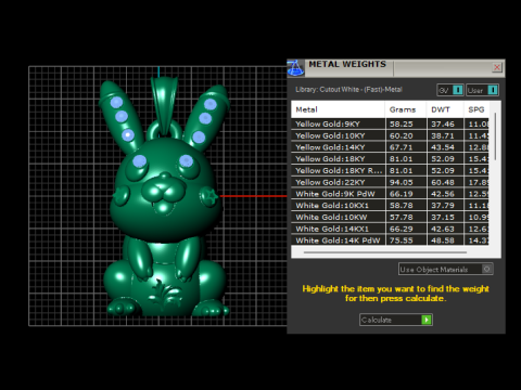 Robot bunny pendant 3D 打印模型