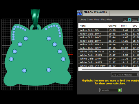 Gold cat pendant 3D Принт Модель