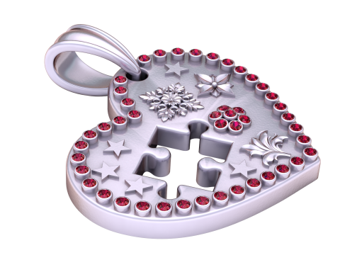 Heart Shaped Jewelry Modelo de impresión 3D