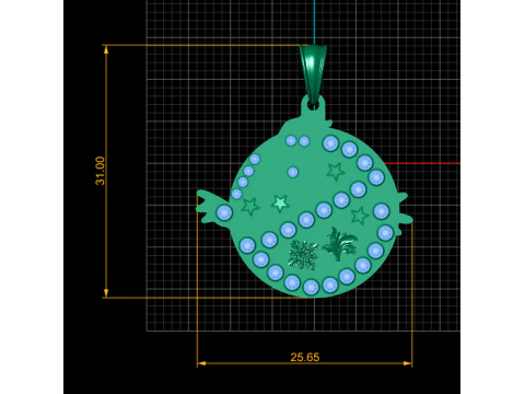 Face Gold Pendant 3D Print Model