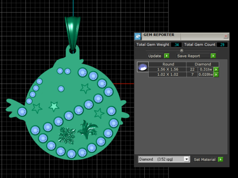 Face Gold Pendant 3D Принт Модель