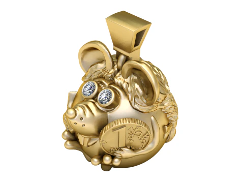 Colgante de rat&oacute;n Modelo de impresión 3D