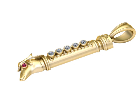 Goat Face Pendant 3D Print Model