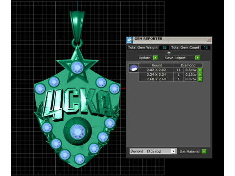 Protection Pendant Model Cetak 3D