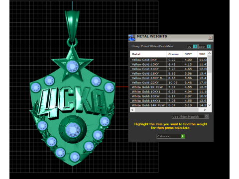 Protection Pendant Model Cetak 3D
