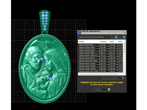 Family Face Pendant 3D Print Model