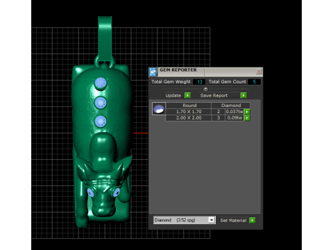Cow Pendant 3Dプリントモデル