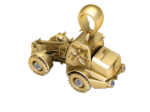 Gold loader pendant 3D Baskı Modeli
