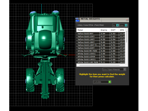 Gold loader pendant 3D Baskı Modeli