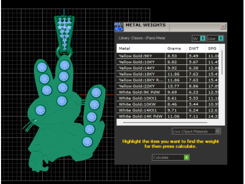 Cool bunny pendant Model Cetak 3D