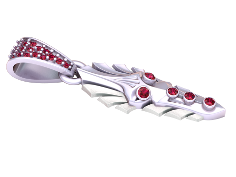 Tribal gold pendant 3D Print Model