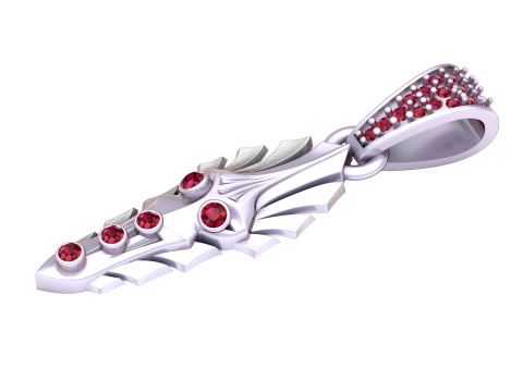 Tribal gold pendant 3D Print Model