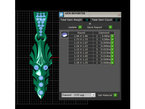 Tribal gold pendant 3D Print Model