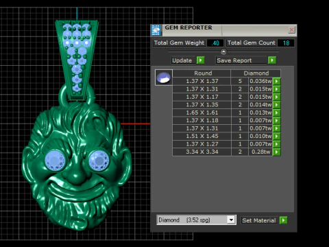 Happy face pendant 3D Print Model