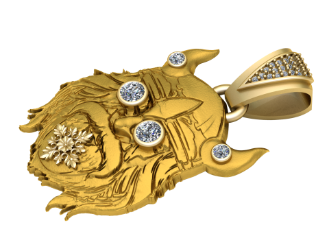 Viking warrior pendant 3D Print Model