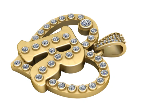 Om-Goldanh&auml;nger 3D Druckmodell