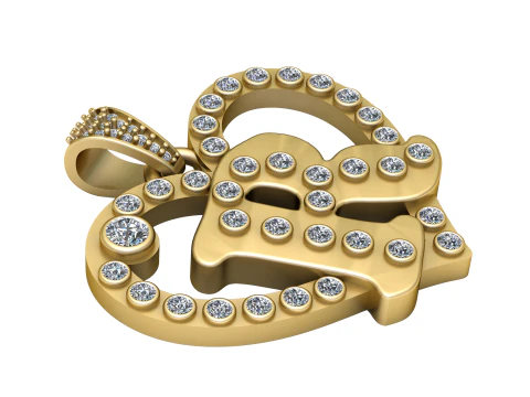 Om gold pendant 3D Print Model
